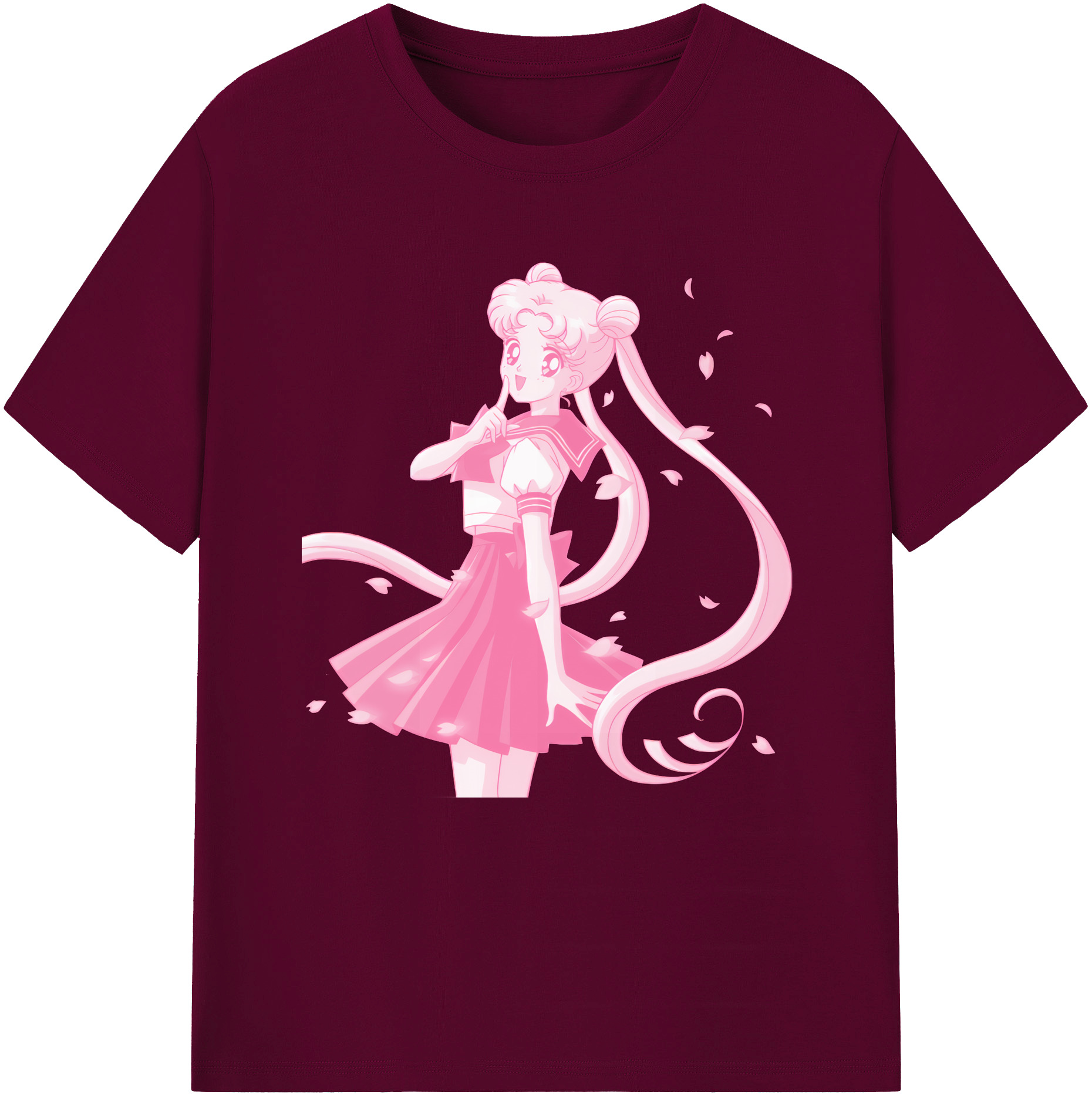 （画像用） 美少女戦士セーラームーン 愛野 美奈子 あいの みなこ Sailor Moon Aino Minako レディースカジュアルプリントTシャツ（綿100％）